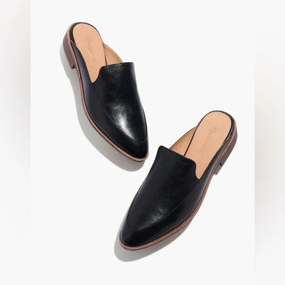 MADEWELL France’s loafers mule black leather slip on shoes women’s 9.5 - Picture 4 of 6